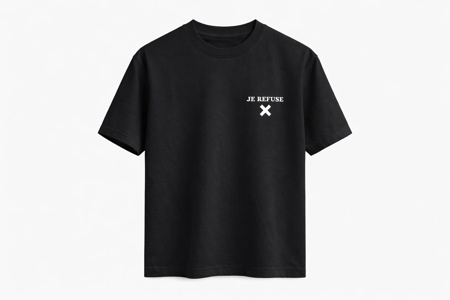 T-shirt JE REFUSE – Noir